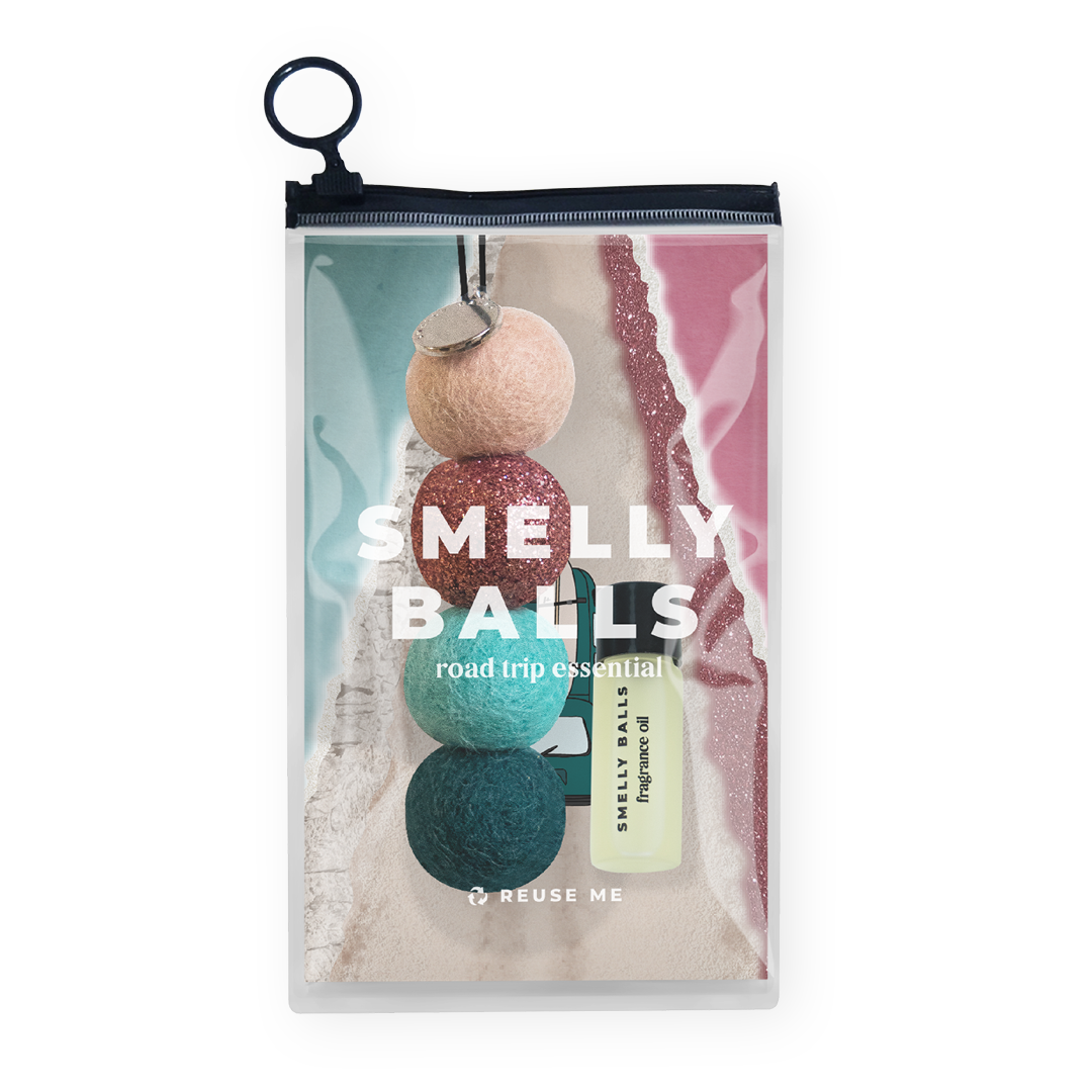 Pink Salt Glitter Smelly Balls Set