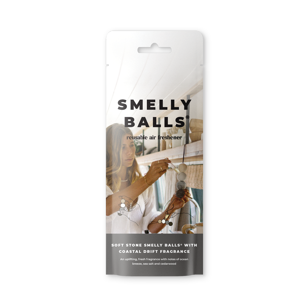 Soft Stone Home Smelly Balls With Coastal Drift Fragrance