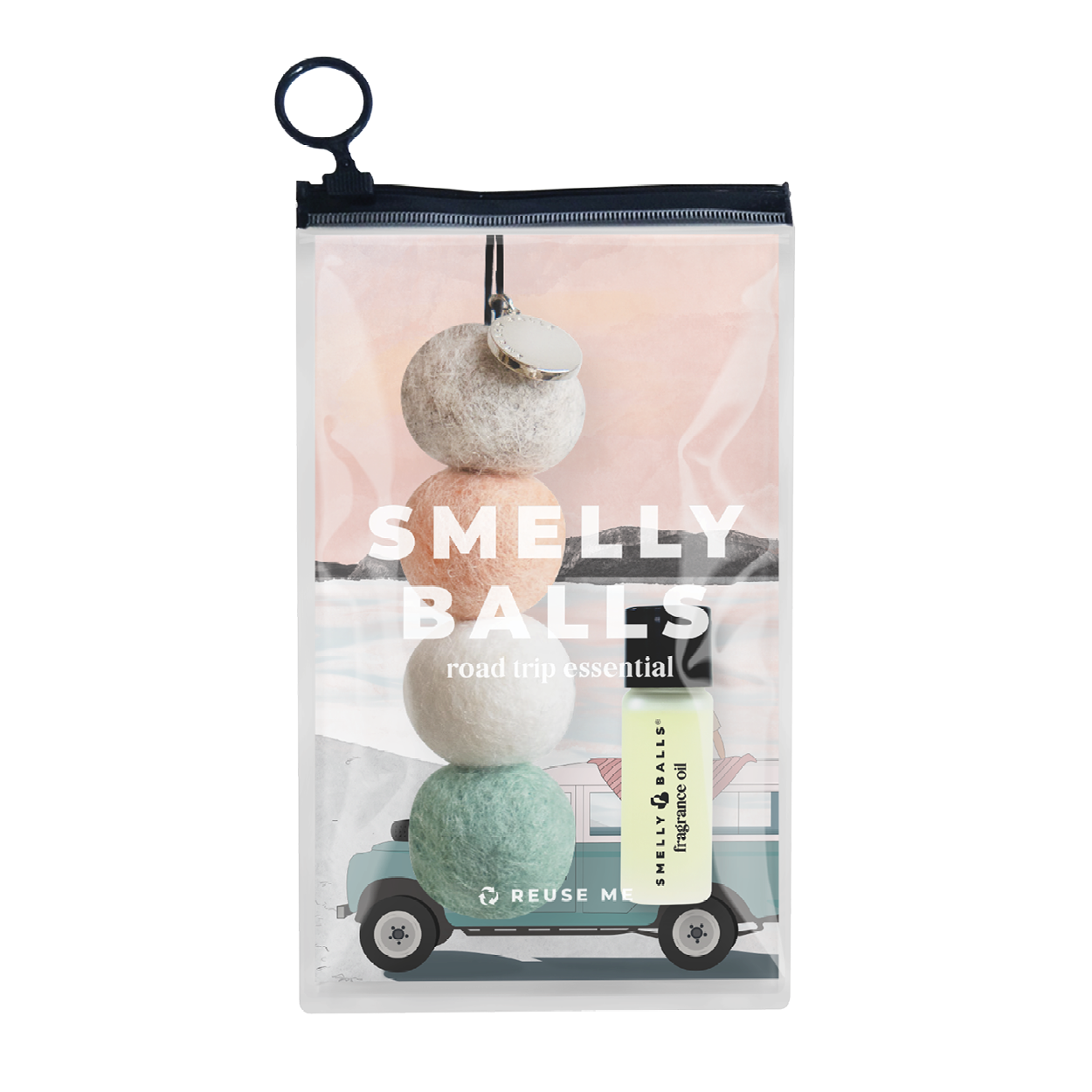 Pink Car Air Freshener Set with Sweet Fragrance