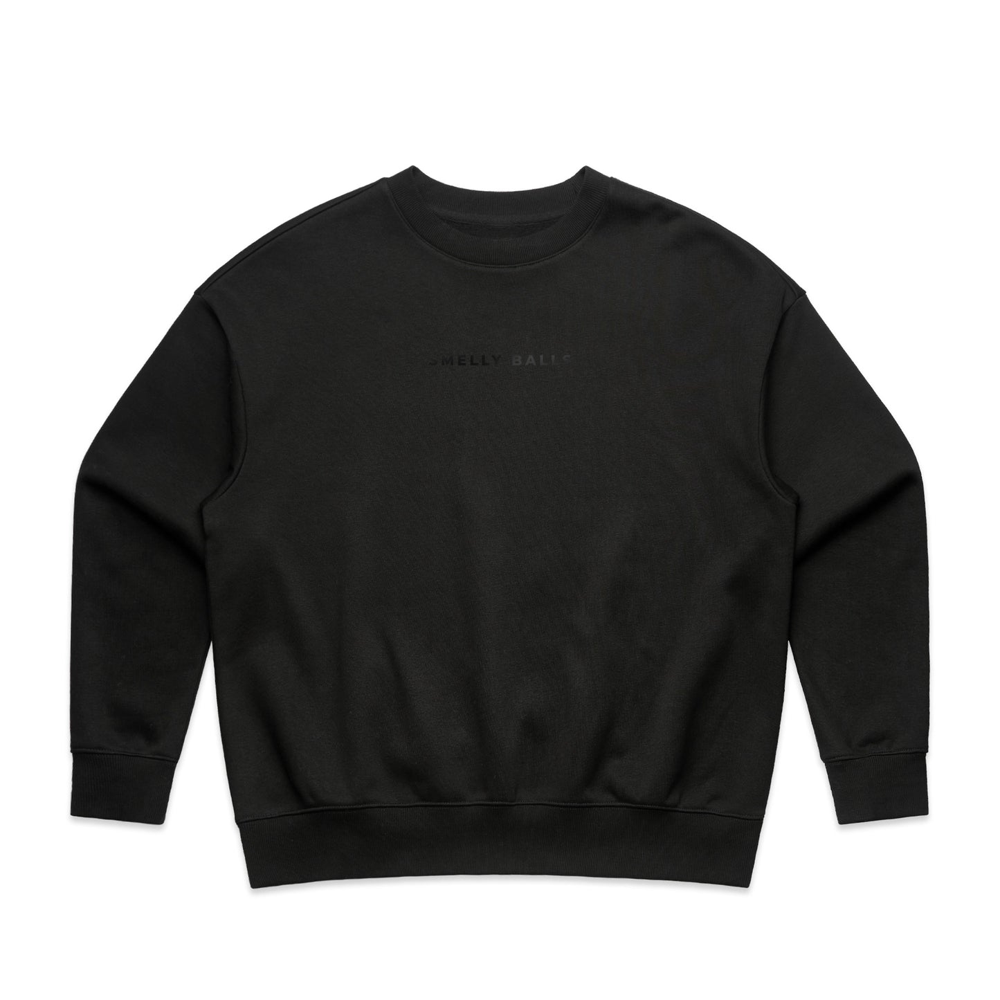 A black crewneck sweatshirt