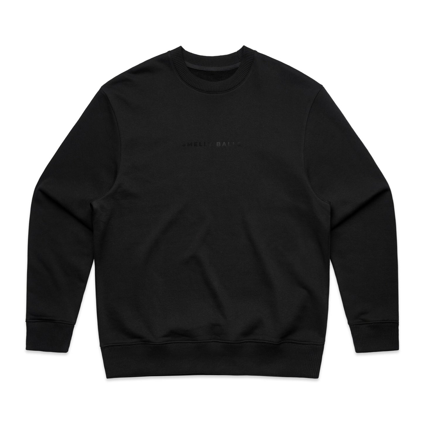 A black crewneck sweatshirt