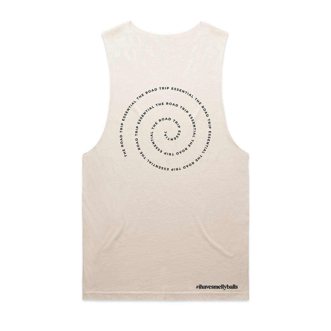 Men’s Trippin’ Balls Singlet - Salty White