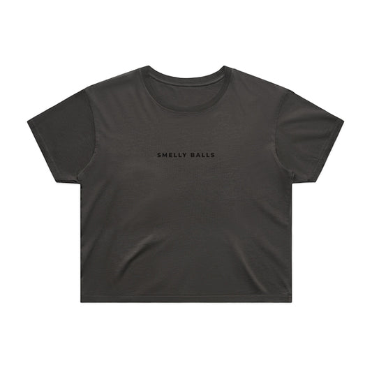 Women’s Basic Crop Tee - Onyx Ash